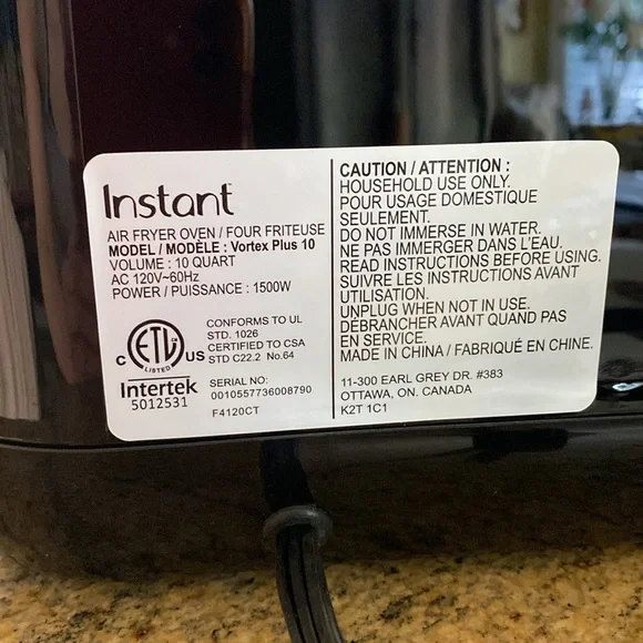 NWT Instant Vortex Plus Air Fryer - Picture 4 of 7